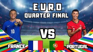 EURO Quarter finals  Portugal VS France  FC 24 prediction ronaldo mbappe euro [upl. by Sivrahc]