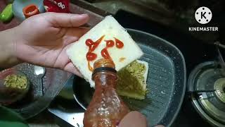 😋How to make Chicken Cheese sandwich at home 🍗chickenrecipes chickensandwichindia westbengal [upl. by Ozkum]