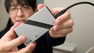 USB4の外付けSSD【R3800MBs W3700MBs】バッファローから出た凄い外付けSSDを買ったが・・・ [upl. by Healey]