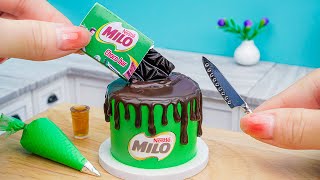 💚 MINI MILO CAKE 💚 The EASIEST Tiny Chocolate Cake Recipe [upl. by Noorah]