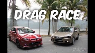 Inspira 18M VS Satria Neo R3 16M  DRAG RACE [upl. by Auqeenahs]