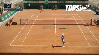 Top Spin 2K25  Iga Swiatek Vs Carlos Alcaraz  HYPER TIE BREAK  Roland Garros PS5 [upl. by Zehc]