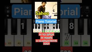 Sahoo BGM 🔥🔥 Mobile Piano Tutorial [upl. by Hailee]