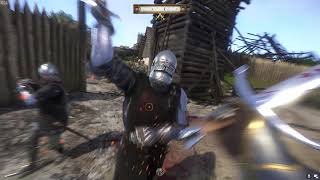 Kingdom Come Deliverance  hardcore mode  outnumbered combat gameplay [upl. by Fanchet521]