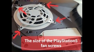 The size of the PlayStation 5 fan screws [upl. by Grane615]