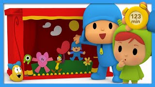 🎭 POCOYO E NINA  Teatro mágico 123 minutos  DESENHOS ANIMADOS para crianças [upl. by Aranaj]