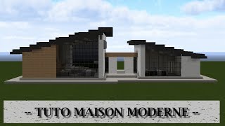 TUTO MAISON MODERNE MINECRAFT 1 [upl. by Emelita]