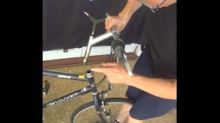 Fix loose steering  how to tighten the head stem on a bike [upl. by Turrell566]