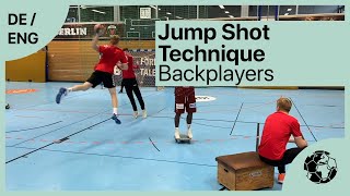 Jump Shot Basics  Technique Training  Handballtraining  Handball inspires [upl. by Ahsait]