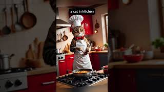 Cat chefs PawfectDishes CatLoversFood shorts [upl. by Nonnelg]