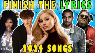 Finish The Lyrics 2024 Songs  January to March 2024 Hits Music Quiz 🎶 Lyrics Challenge [upl. by Echo107]