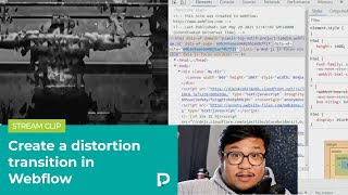 Create a distortion transition in Webflow — Tutorial 2021 [upl. by Eyoj892]