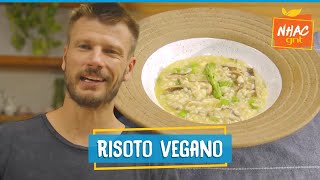 Risoto de aspargo com cogumelo aprenda a fazer receita VEGANA  Rodrigo Hilbert  Bem Juntinhos [upl. by Acireh408]