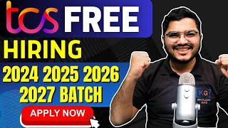 TCS Free Hiring for 2024 2025 2026 2027 Batch  TCS Mega Hiring  TCS Off Campus  TCS Codevita [upl. by Harte]