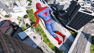 GTA 5 Epic RagdollsSpiderman Building Fails amp Car Crashes with GTA Limit [upl. by Golda256]