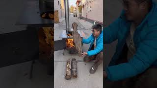 Part 95Indoor smokeless heating stove burning coal charcoal firewood heating stove warming [upl. by Wynn]