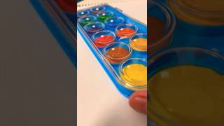 Satisfying watercolours watercolor watercolouronpaper mood shortspainting youtubeshorts [upl. by Obellia]