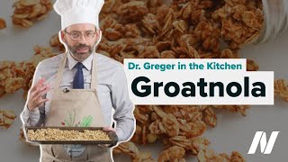 Dr Greger in the Kitchen Groatnola [upl. by Nylodnew]