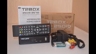 T2BOX 250iD AC3 DVBT2 тюнер Т2 распаковка и обзор [upl. by Francis]