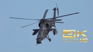 4K Agusta A129 AW129 Mangusta Aviazione dell’Esercito flying display at Jesolo AirShow 2022 [upl. by Ronal]