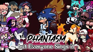 FNF Phantasm but Everyone Sings it Without Trampoline  Friday Night Funkin Cover [upl. by Goeselt]