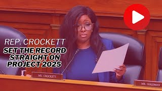 Crockett EXPOSES Project 2025 authors [upl. by Omari]