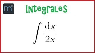 Integral de un monomio con exponente negativo [upl. by Armmat]