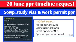 20 June Canada ppr timeline  Todays ppr request timeline canada  Latest Canada PPR part 1 [upl. by Erdied]