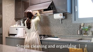 주방 원상복귀 시키고 간단하게 청소와 정리하기  Simple kitchen cleaning and organizing [upl. by Chavey]