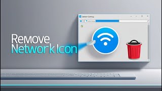 How to Easily Remove the Network Icon on PCLaptop [upl. by Draw300]