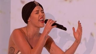 Miley Cyrus XFactor UK Wrecking Ball Performance [upl. by Devinna621]