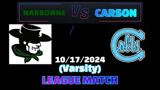 2024 Carson Girl’s Volleyball Varsity League Match Narbonne vs Carson [upl. by Ztnarf432]