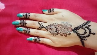 Beautiful ❤️ Mehndi Design very Easy and simple Mehendi design mehndi Design [upl. by Stuppy]