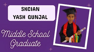 Appreciative speech of acceptance by SKCian Yash Gunjal Bhartiya at his Middle School Convocation [upl. by Raimund]