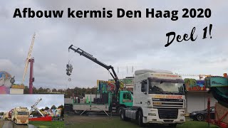 Afbouw kermis Den Haag Malieveld 2020  Deel 1 [upl. by Essyla]