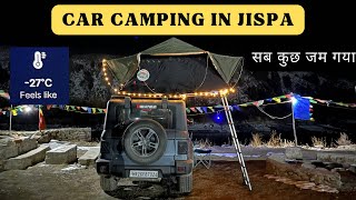 Thar Rooftop Camping In Jispa  Car Camping in India camping carcamping overlanding [upl. by Erdnassak983]