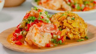 Colossal Shrimp Mofongo Recipe [upl. by Tergram95]