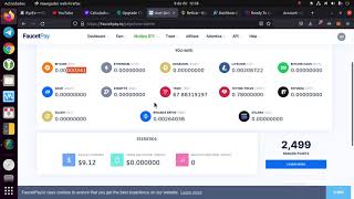 Como fondear faucetpay para depositar en Minerias en la nube [upl. by Procto160]