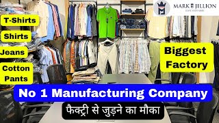 Biggest Clothes Manufacturer in DelhiMark Jillion ShirtJeansTrouser फैक्टरी से खरीदें Wholesale [upl. by Lindner]