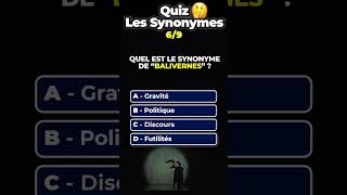 🧠 Quiz sur les synonymes [upl. by Slein98]