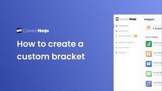 How to create a custom bracket [upl. by Nart]