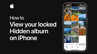 How to view your locked Hidden album on iPhone  Apple Support [upl. by Nurav]