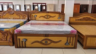 Wooden Bed Design  wooden farnichar  Low price furniture 2023 [upl. by Ahsocin]