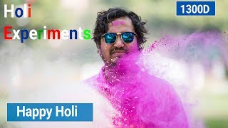 Canon 1300D Holi Photoshoot Experiment [upl. by Ahse984]