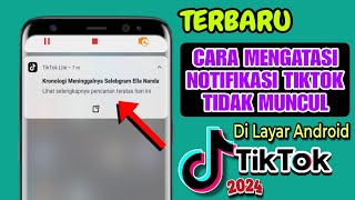 Cara Mengatasi Notifikasi Tiktok Tidak Muncul Di Layar Hp [upl. by Iilek]