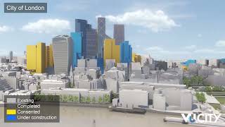 NLA London Tall Buildings 2023 with VUCITY [upl. by Gnut]