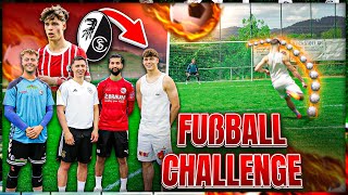 FUßBALL CHALLENGE mit BUNDESLIGA PROFI 🔥⚽ [upl. by Swann870]