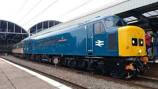 45118 Royal Artilleryman on Pennine Peak at Newcastle plus a quick trip to Morpeth [upl. by Lairbag]