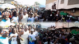 Ghanaian boxer BOKOM BANKU arrives in Ghana Fans welcome him with a big JAMA going around BOKOM [upl. by Tada]