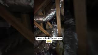 HVAC fail working inside an attic that is more than 100° hvac hvacarmy hvaclife shorts [upl. by Laband629]